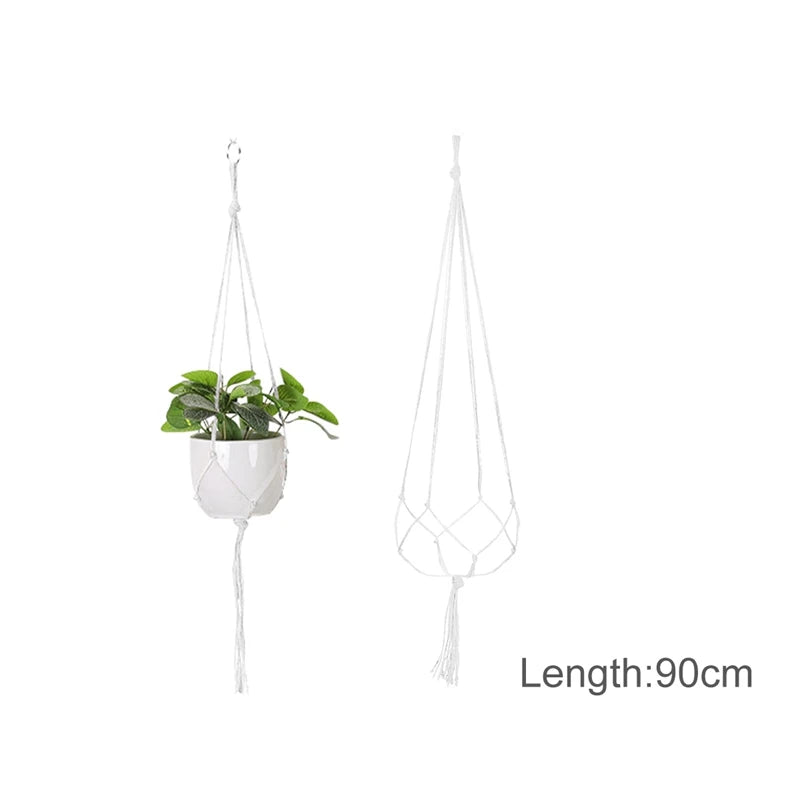 Hängender Pflanzer, Blumentopf, Pflanzenhalter, Makramee-Pflanzenaufhänger, Wandpflanzenhalter, Hängekorb, Blumenkorb, Balkondekorationen