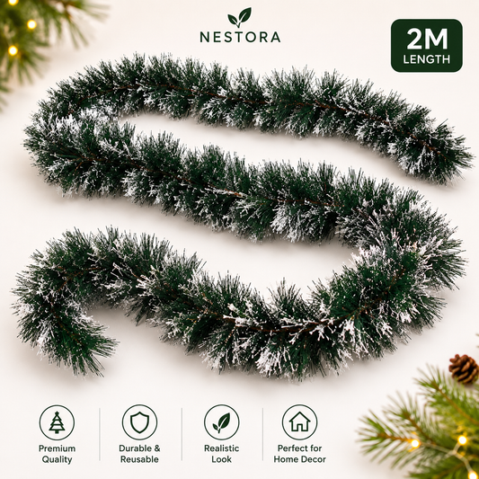 Premium Christmas Garland – 2M Artificial Pine Decoration