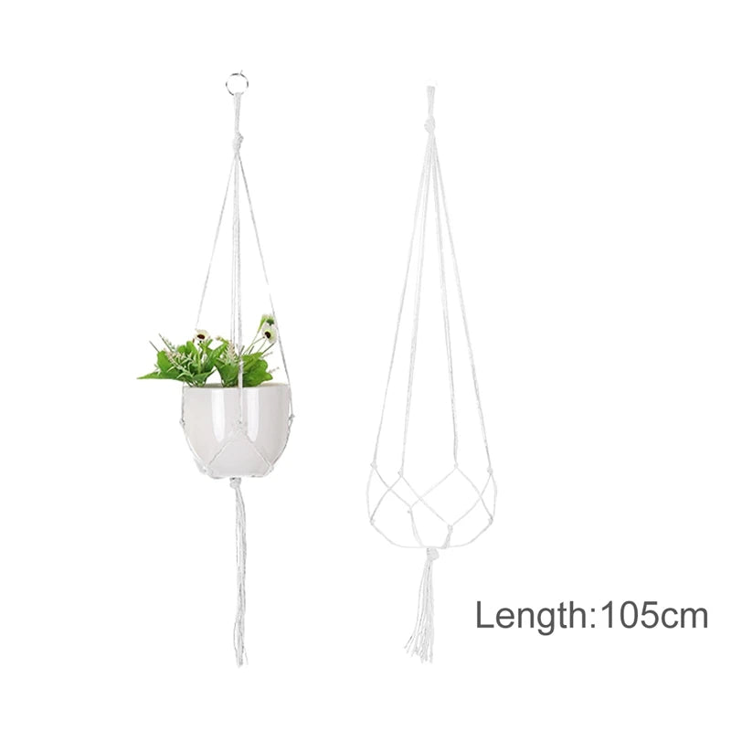 Hängender Pflanzer, Blumentopf, Pflanzenhalter, Makramee-Pflanzenaufhänger, Wandpflanzenhalter, Hängekorb, Blumenkorb, Balkondekorationen