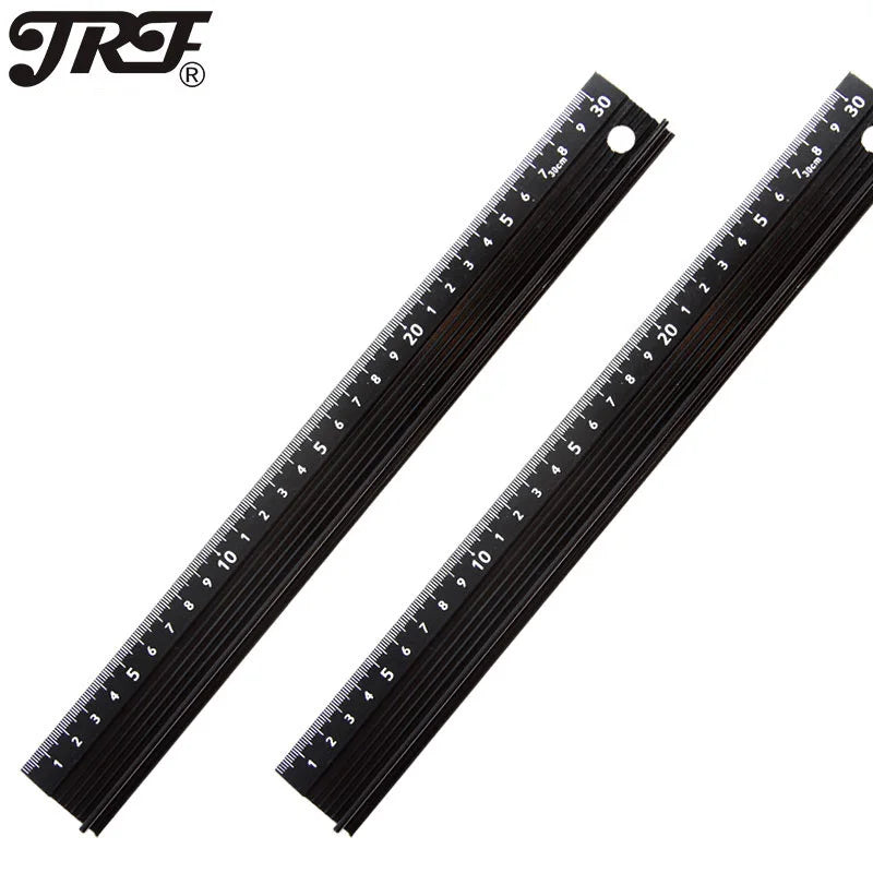 Multi-Functional Aluminium Alloy Ruler - High Precision, Cut-Resistant, Non-Slip Grip, Ink Penetration Protection, Industrial Gr