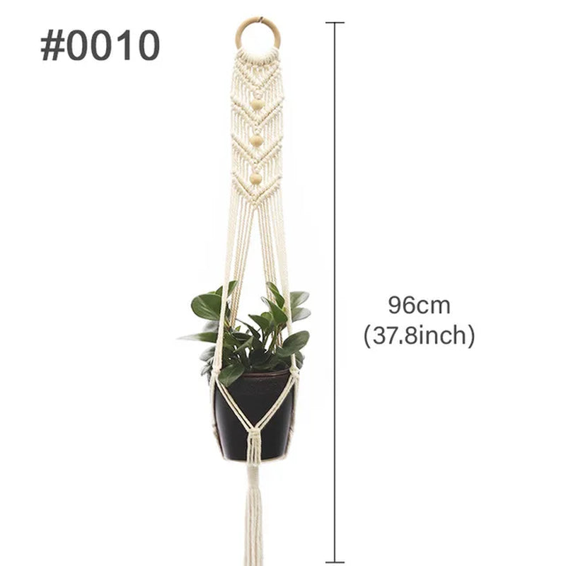 Hängender Pflanzer, Blumentopf, Pflanzenhalter, Makramee-Pflanzenaufhänger, Wandpflanzenhalter, Hängekorb, Blumenkorb, Balkondekorationen