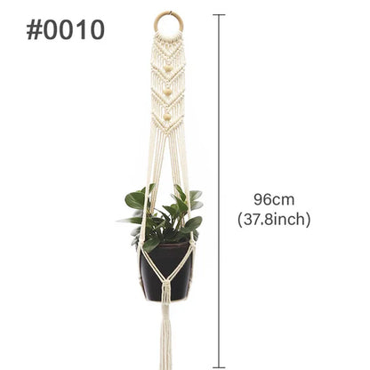 Hängender Pflanzer, Blumentopf, Pflanzenhalter, Makramee-Pflanzenaufhänger, Wandpflanzenhalter, Hängekorb, Blumenkorb, Balkondekorationen