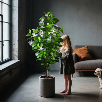 82–144 Cm Großer Künstlicher Ficus-Baum, Gefälschte Magnolienpflanzen, Zweig, Hoher Banyan-Baum, Künstlicher Nandina-Baum Aus Gummi Für Hausgarten-Dekoration