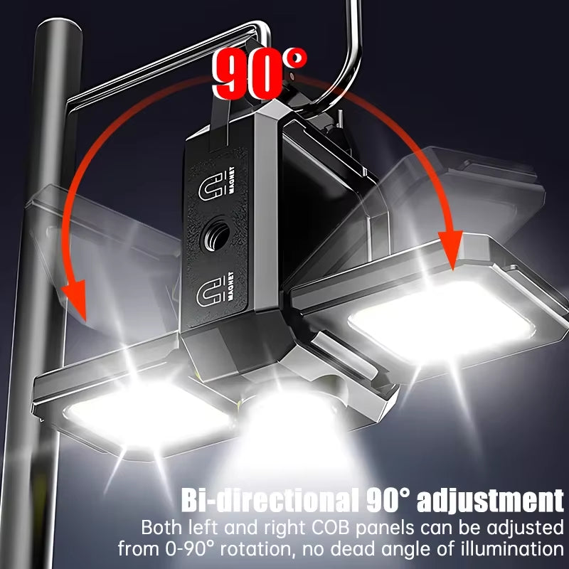 Mini-Taschenlampe, Schlüsselanhänger-Licht, Cob-Arbeitsleuchte, Wiederaufladbare Usb-Lampe Mit 90Er ° Faltbare Seitenlichter, Superhelle Tragbare Laternen