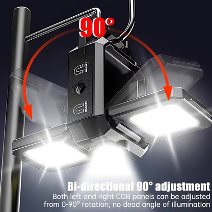 Mini-Taschenlampe, Schlüsselanhänger-Licht, Cob-Arbeitsleuchte, Wiederaufladbare Usb-Lampe Mit 90Er ° Faltbare Seitenlichter, Superhelle Tragbare Laternen