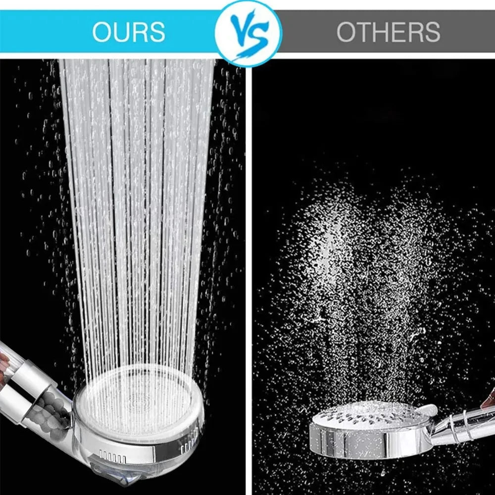 Neue 3-Funktionen Hochdruck SPA Duschkopf Wasser Sparen Handheld Regen Badezimmer Zubehör Anion Filter Dusche