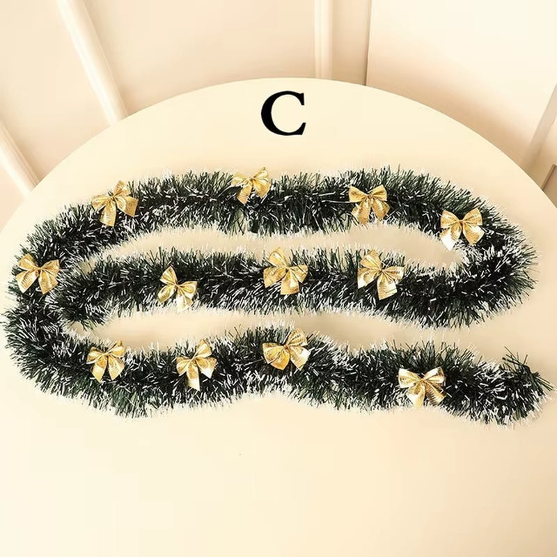 1PCS 2M Heiligabend Dekoration Bar Tops Band Girlande Weihnachten Baum Küche Ornamente Hochzeit Party Dekoration Prop
