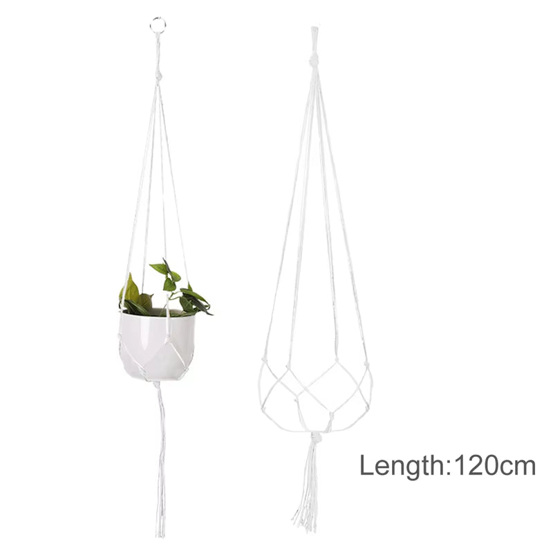 Hängender Pflanzer, Blumentopf, Pflanzenhalter, Makramee-Pflanzenaufhänger, Wandpflanzenhalter, Hängekorb, Blumenkorb, Balkondekorationen