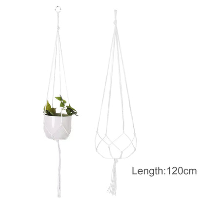 Hängender Pflanzer, Blumentopf, Pflanzenhalter, Makramee-Pflanzenaufhänger, Wandpflanzenhalter, Hängekorb, Blumenkorb, Balkondekorationen