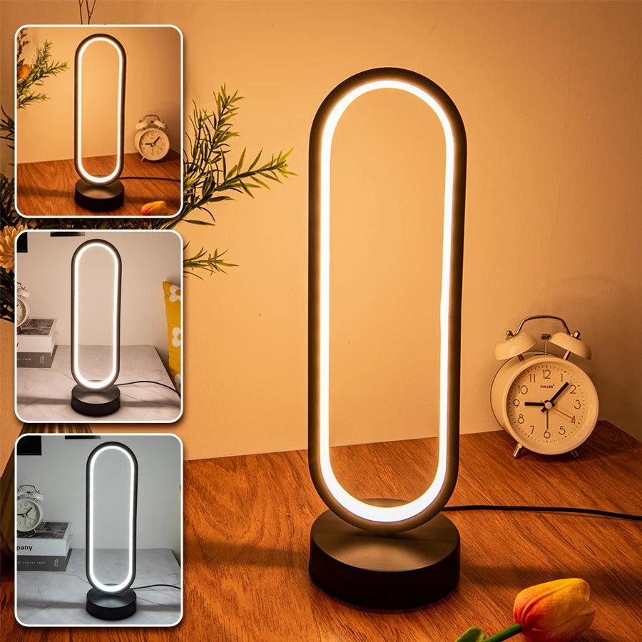 Kreatives Spiralförmiges Led-Nachtlicht, 3-Farbig, Dimmbar, Schreibtischlampe, Leselicht Für Wohnzimmer, Büro, Schreibtisch, Schlafzimmer, Nachttisch-Dekoration
