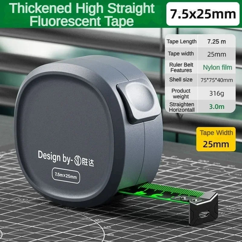 Mini Tape Measure Self-Locking Steel Tape 3/5/7/8/10M High Precision Retractable Gauging Meter Woodworking Ruler Measure Tools