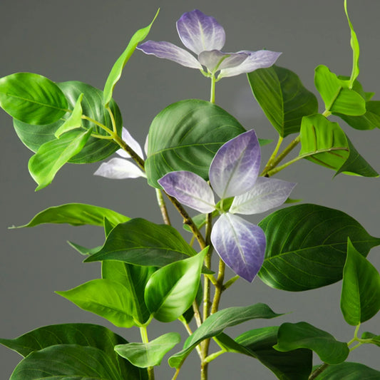 82–144 Cm Großer Künstlicher Ficus-Baum, Gefälschte Magnolienpflanzen, Zweig, Hoher Banyan-Baum, Künstlicher Nandina-Baum Aus Gummi Für Hausgarten-Dekoration